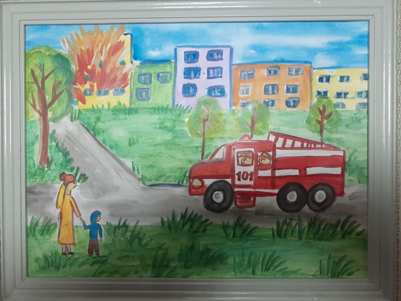 Как нарисовать рисунок на тему пожарной безопасности в школу - идеи картинок